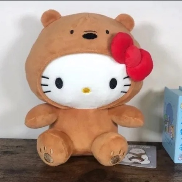 NWT Rare- Hello Kitty x Bare Bears Cosplay Plush - Picture 2 of 9